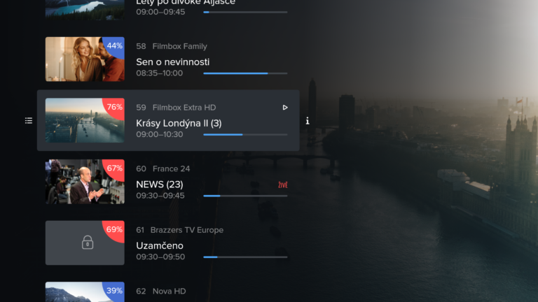 Ukázka aplikace NejPřipojení TV 4
