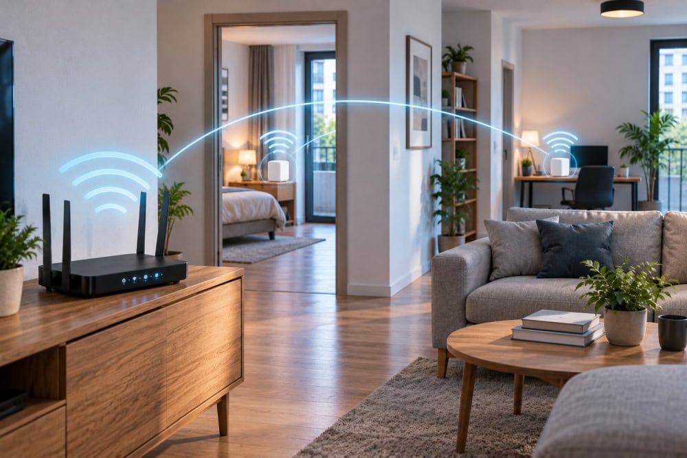 Kam umístit Wi-Fi router v novém bytě